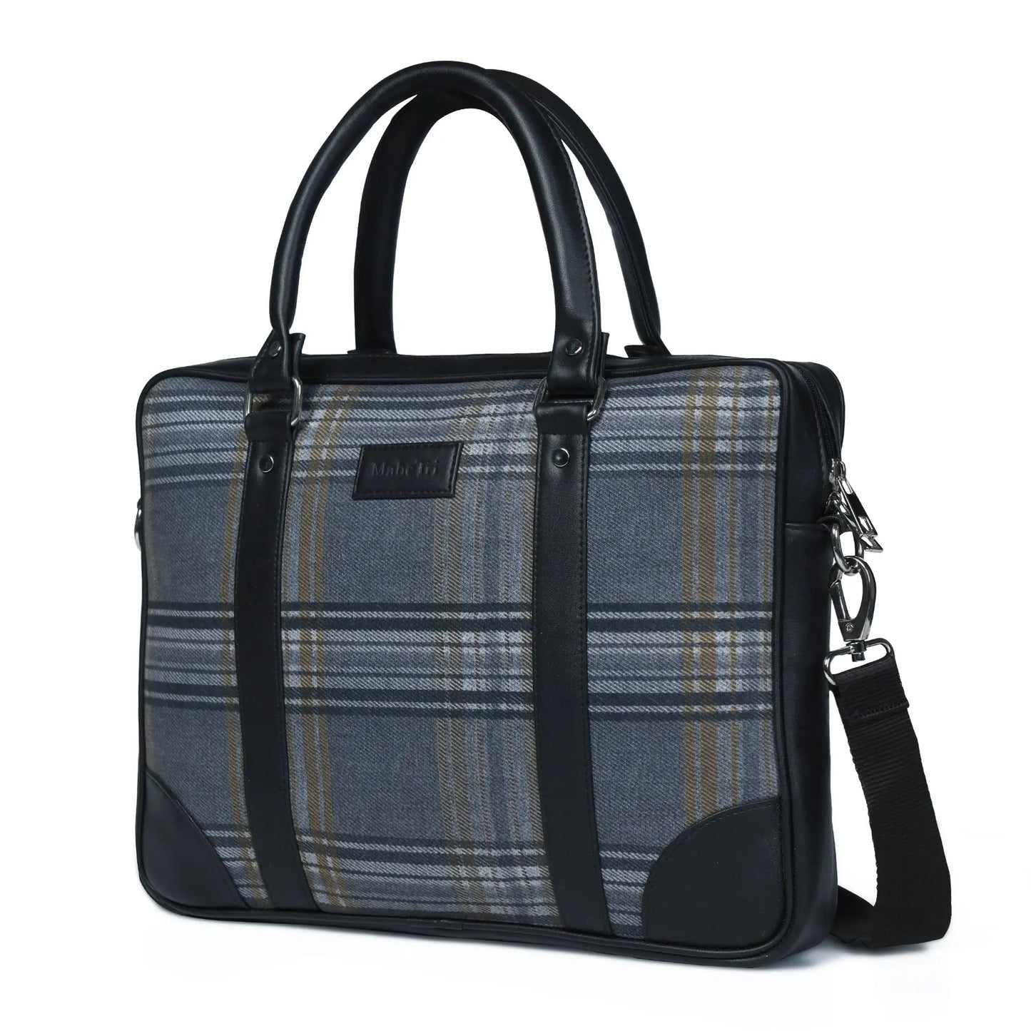 The Madison Plaid Briefcase - Tampa Home & Garden Store