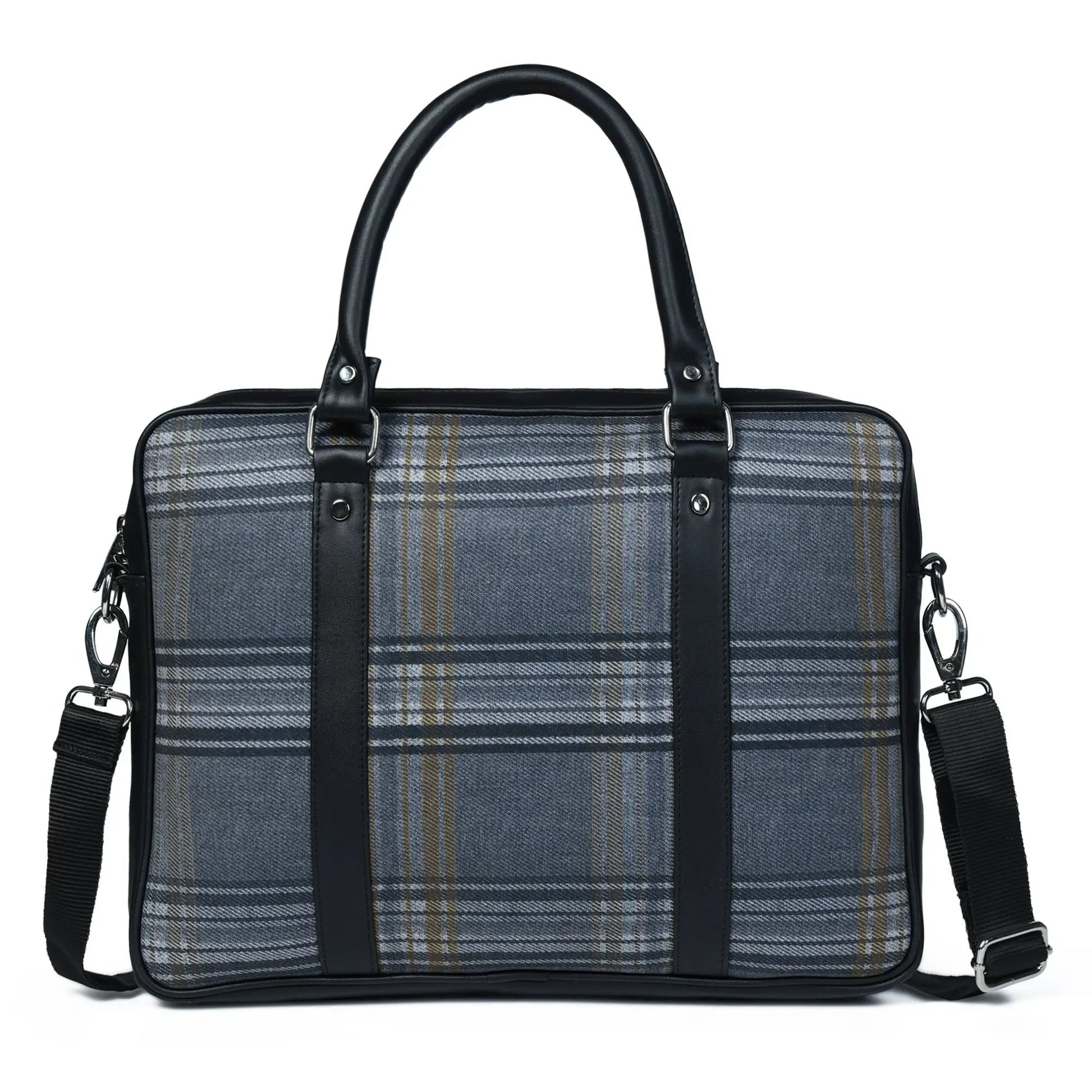The Madison Plaid Briefcase - Tampa Home & Garden Store