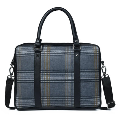 The Madison Plaid Briefcase - Tampa Home & Garden Store