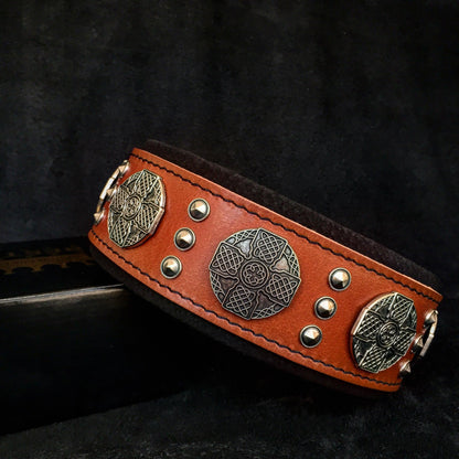 The "Maximus" collar 2.5 inch wide black & silver - Tampa Home & Garden Store