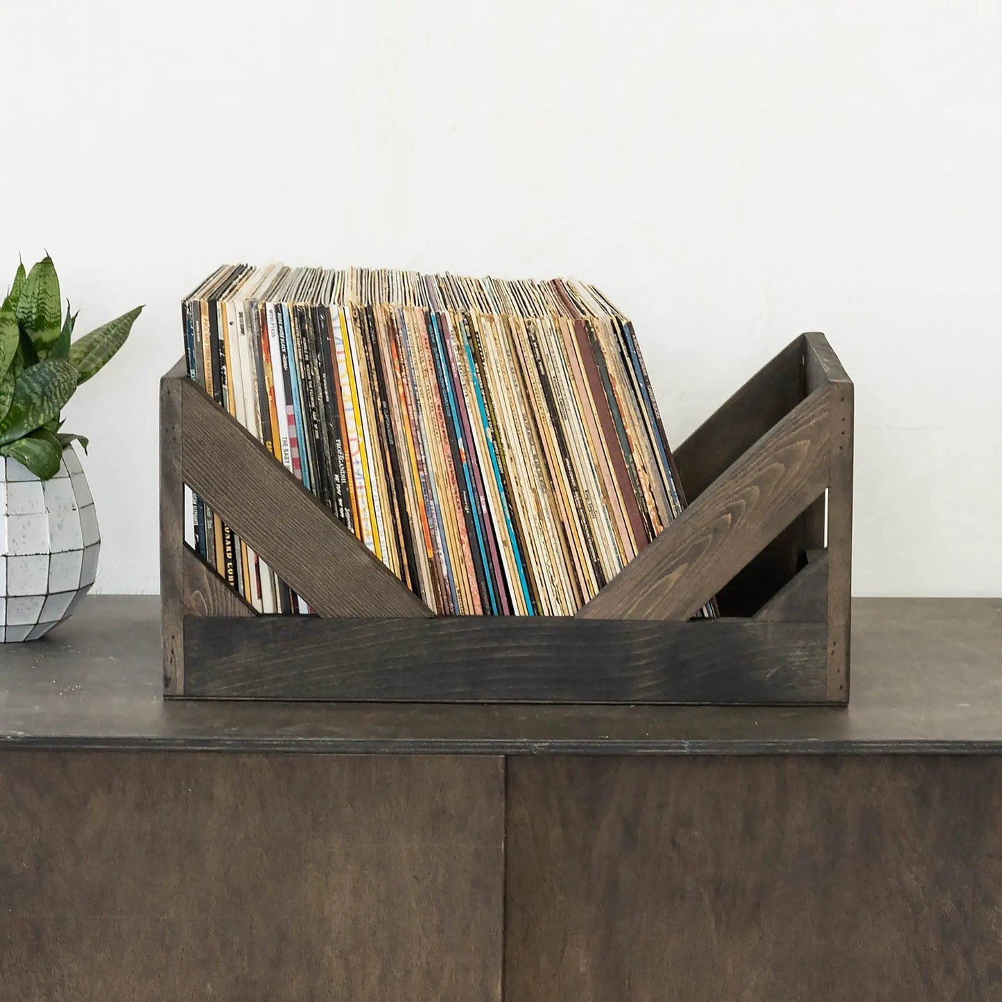 The Milk Crate Alternative: 12" Vinyl Record Storage - Tampa Home & Garden Store