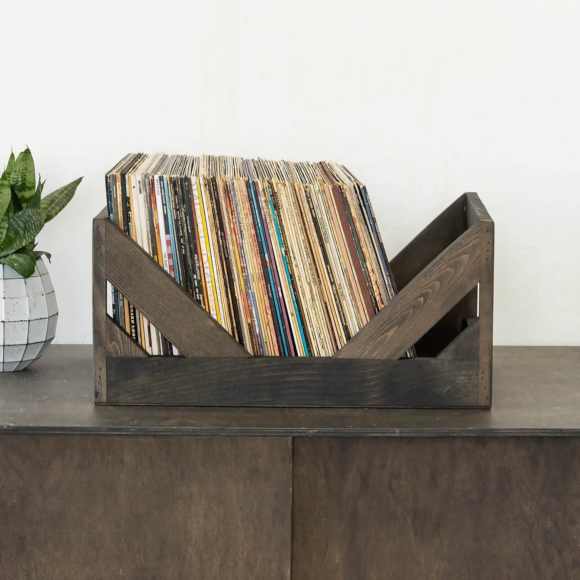 The Milk Crate Alternative: 12" Vinyl Record Storage - Tampa Home & Garden Store