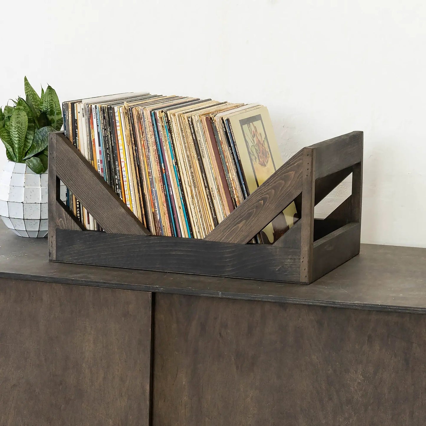 The Milk Crate Alternative: 12" Vinyl Record Storage - Tampa Home & Garden Store