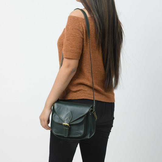 The Molina Satchel- Green - Tampa Home & Garden Store