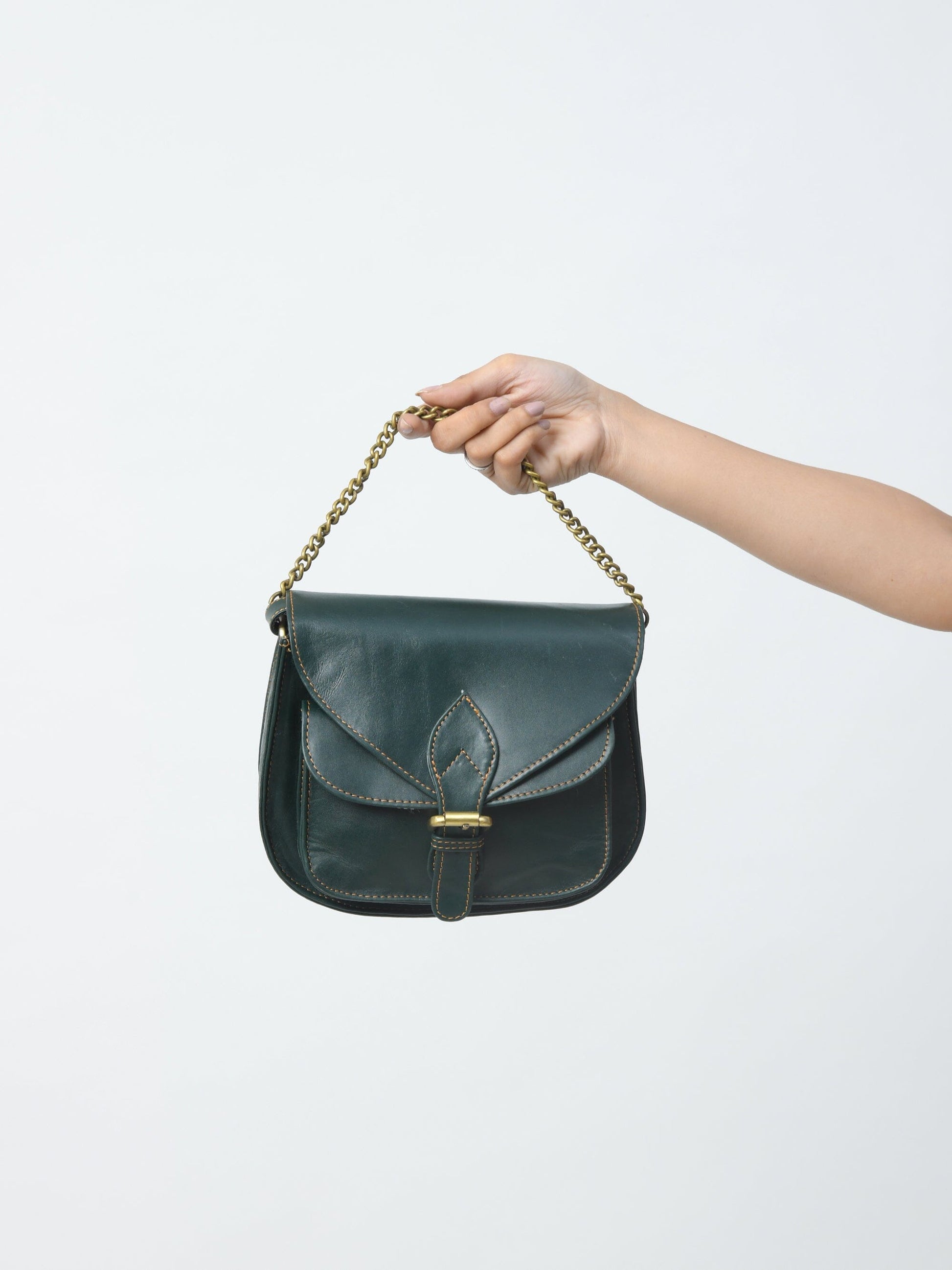 The Molina Satchel- Green - Tampa Home & Garden Store