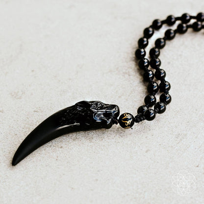 The Obsidian Wolf Pendant - Tampa Home & Garden Store
