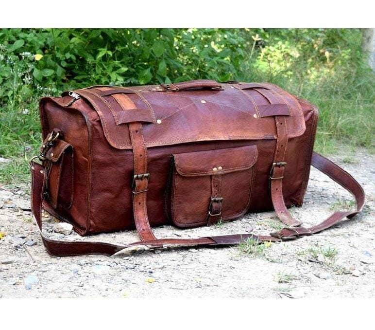 The Peterson Leather Duffle - Tampa Home & Garden Store