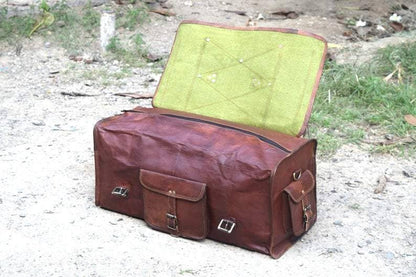 The Peterson Leather Duffle - Tampa Home & Garden Store
