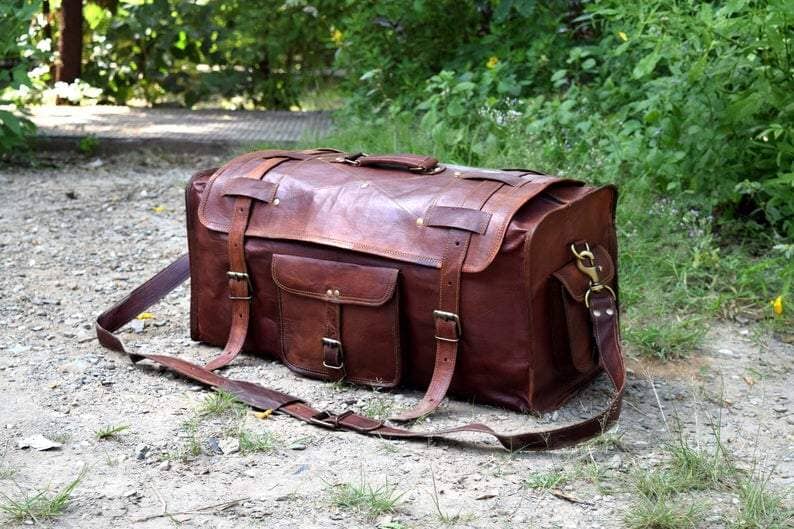The Peterson Leather Duffle - Tampa Home & Garden Store