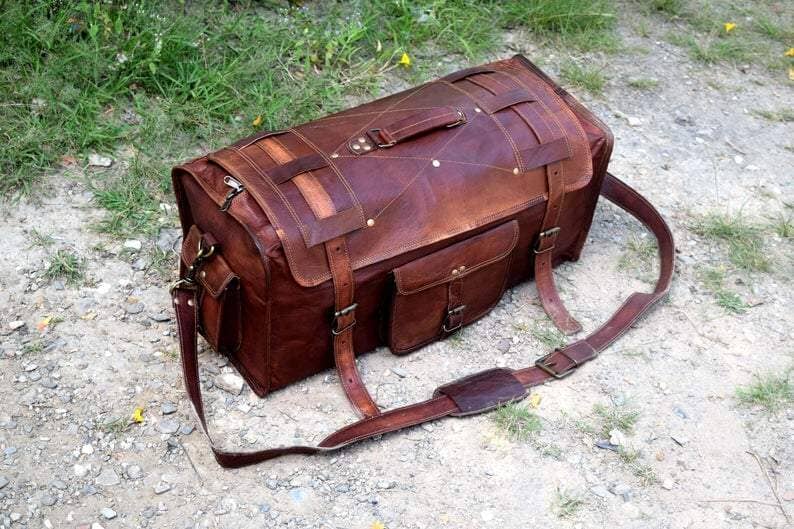 The Peterson Leather Duffle - Tampa Home & Garden Store