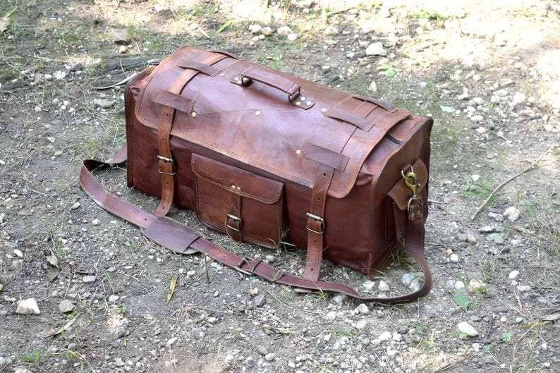 The Peterson Leather Duffle - Tampa Home & Garden Store