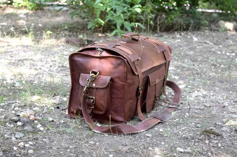 The Peterson Leather Duffle - Tampa Home & Garden Store