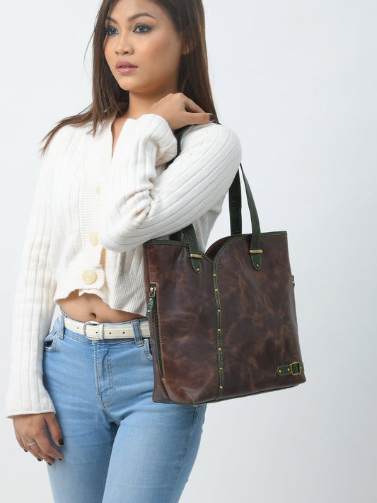 The Riley Handbag - Brown - Tampa Home & Garden Store