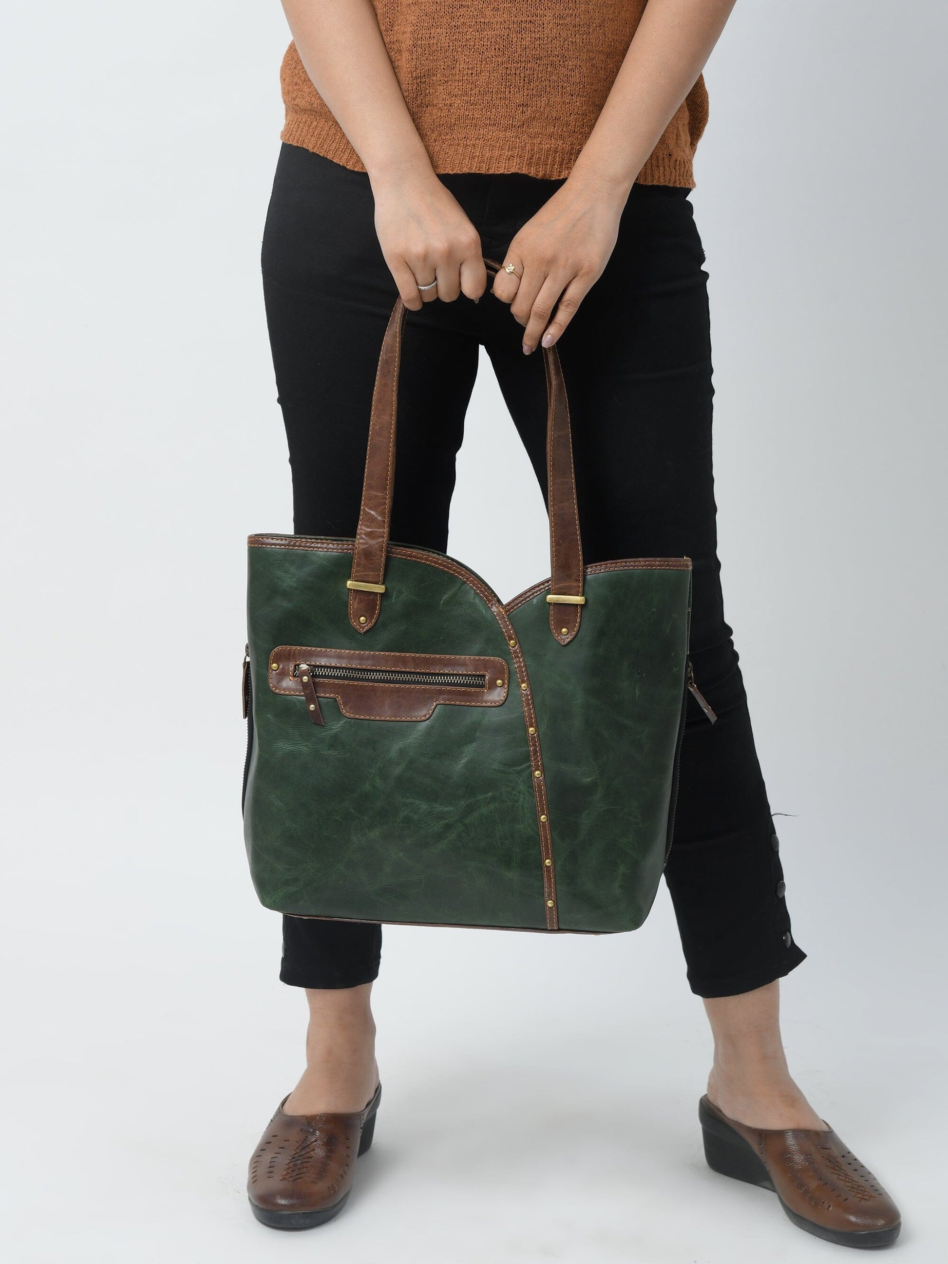 The Riley Handbag- Green - Tampa Home & Garden Store
