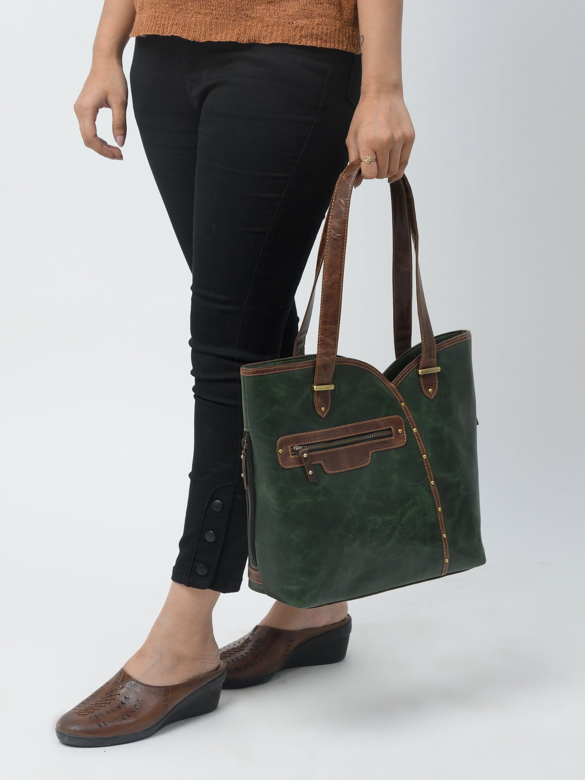 The Riley Handbag- Green - Tampa Home & Garden Store
