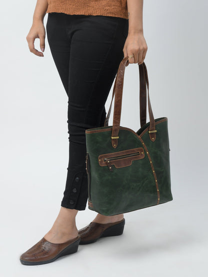 The Riley Handbag- Green - Tampa Home & Garden Store