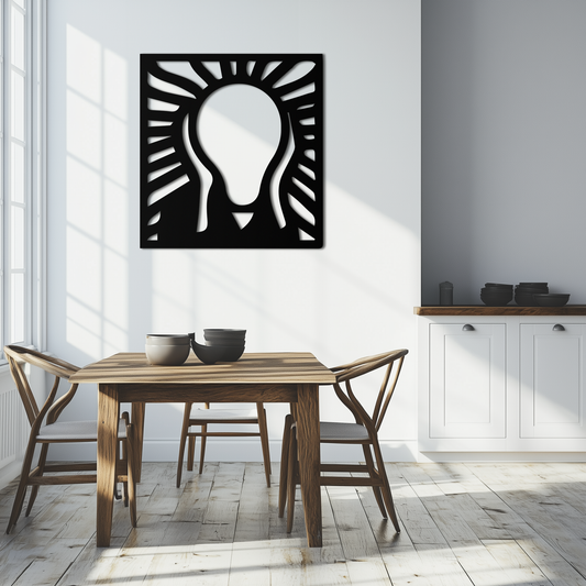 The Scream Metal Wall Art - Minimalist Expressionist Decor- KAF179 - Tampa Home & Garden Store