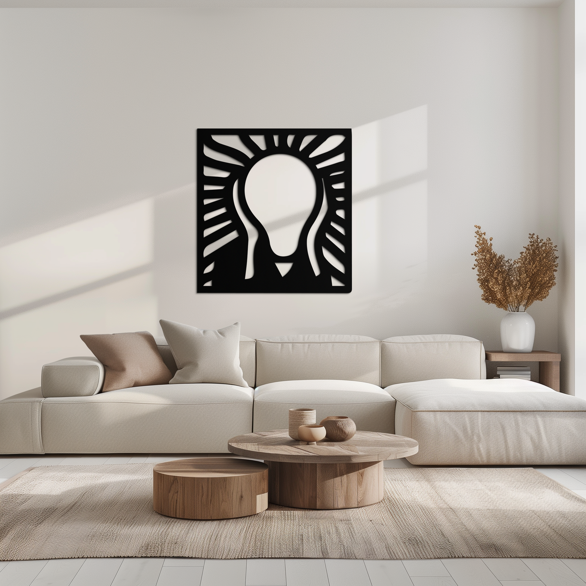 The Scream Metal Wall Art - Minimalist Expressionist Decor- KAF179 - Tampa Home & Garden Store