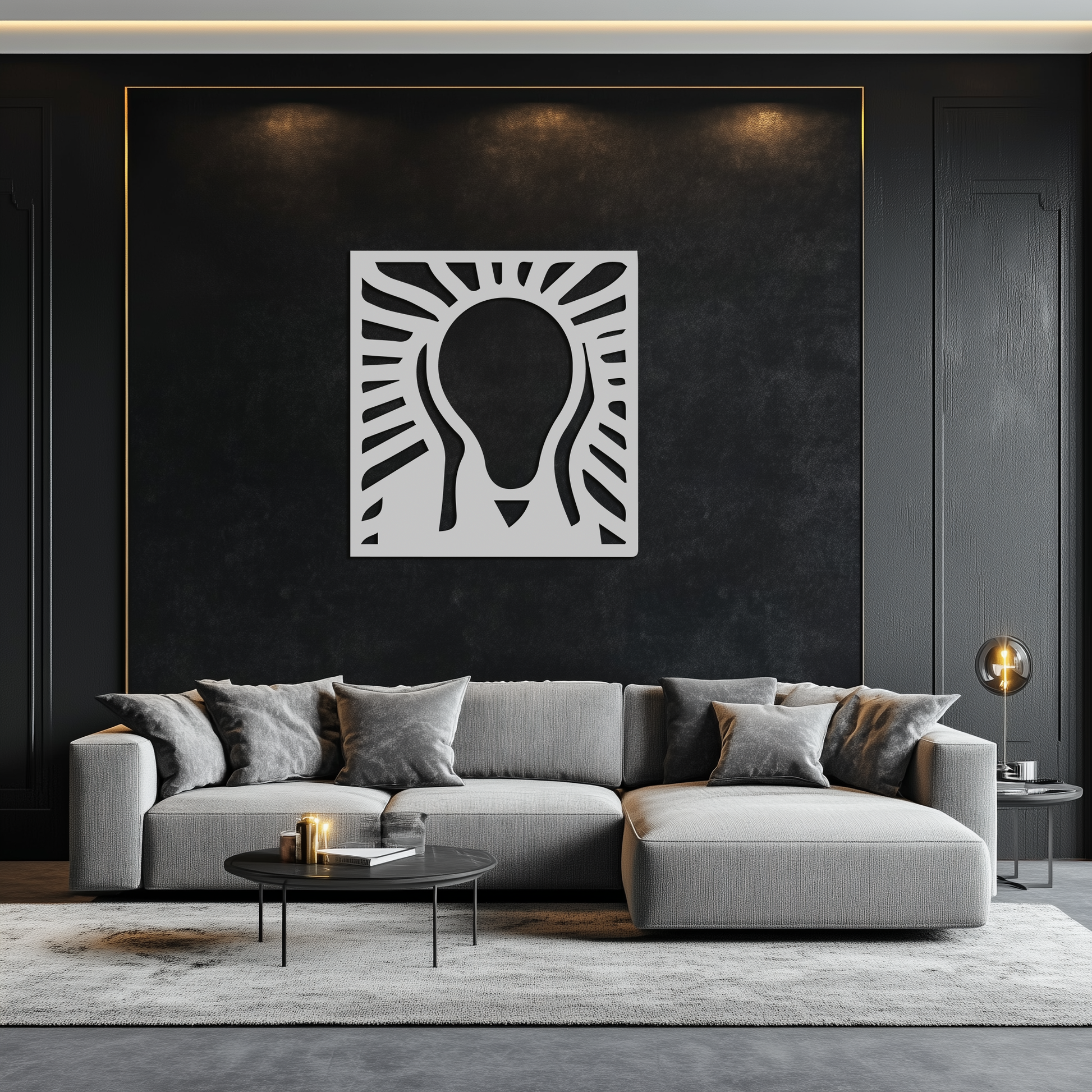 The Scream Metal Wall Art - Minimalist Expressionist Decor- KAF179 - Tampa Home & Garden Store