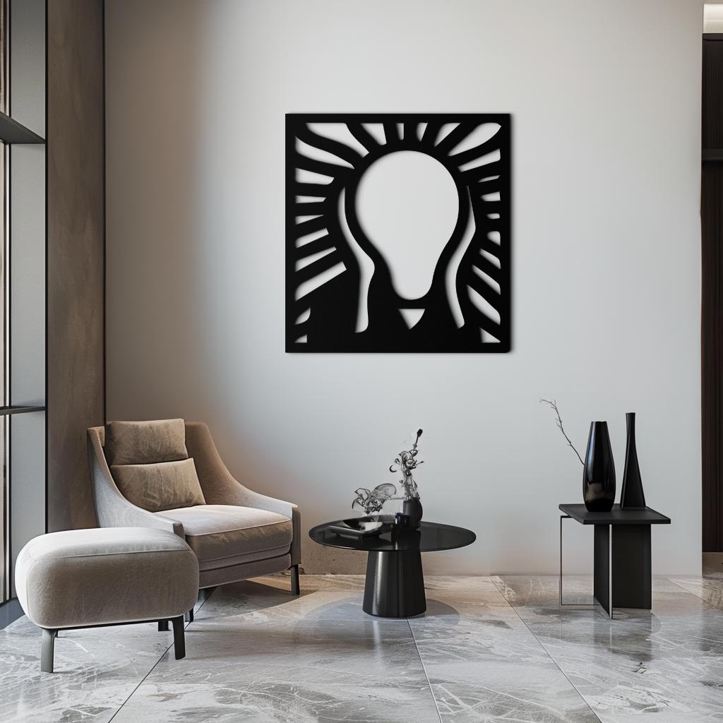 The Scream Metal Wall Art - Minimalist Expressionist Decor- KAF179 - Tampa Home & Garden Store