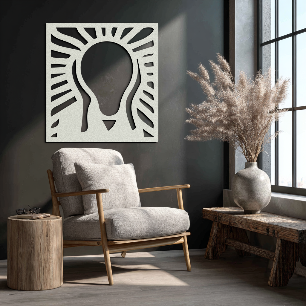 The Scream Metal Wall Art - Minimalist Expressionist Decor- KAF179 - Tampa Home & Garden Store