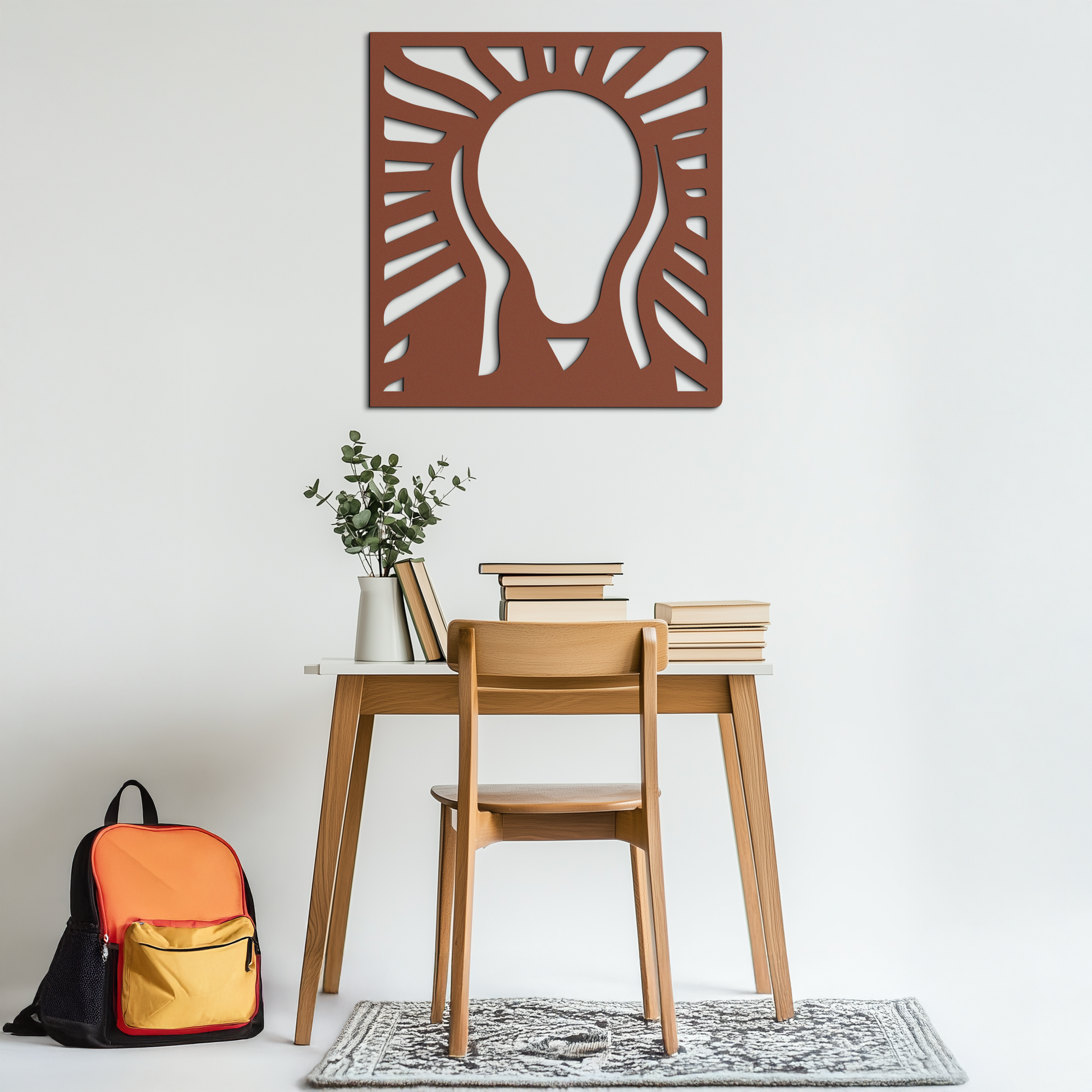 The Scream Metal Wall Art - Minimalist Expressionist Decor- KAF179 - Tampa Home & Garden Store