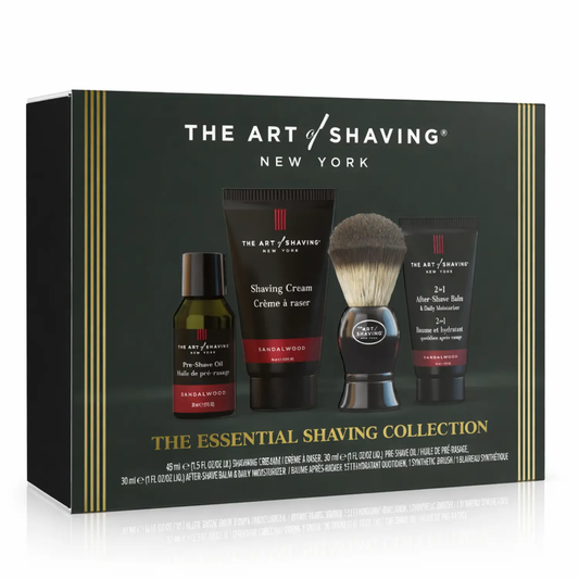 The Art of Shaving Sandalwood 4pc shaving kit: pre-shave oil, shaving cream, brush, balm on Tampa Home & Garden Store