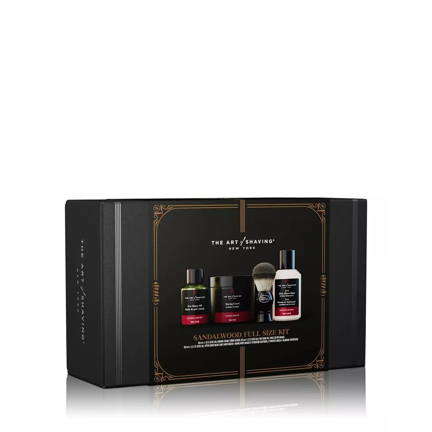 The Art of Shaving Sandalwood Full-Size Kit in black gift box on Tampa Home & Garden Store