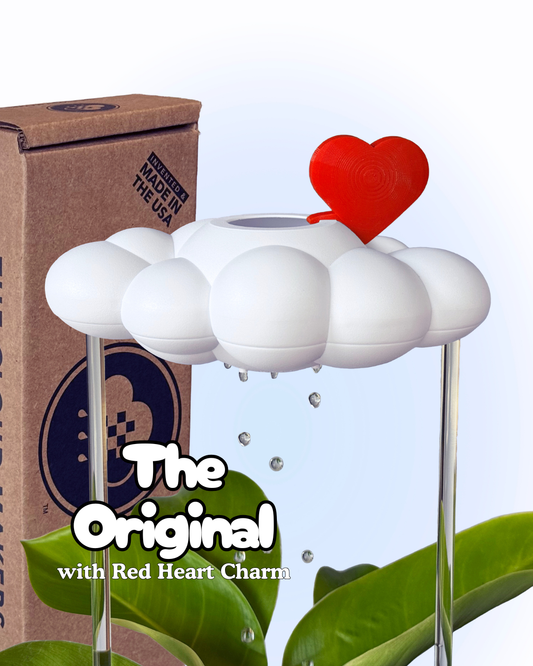 Original Dripping Rain Cloud with Red Heart Charm - Tampa Home & Garden Store