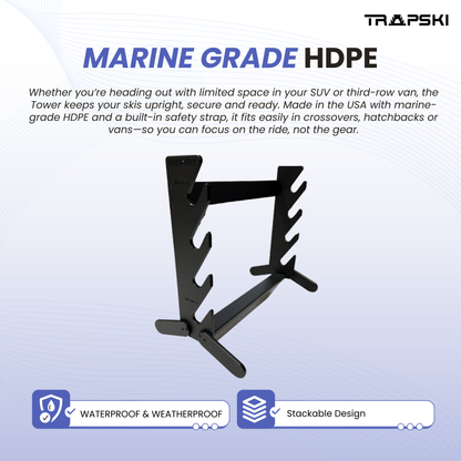 Trapski Tower Internal Ski Rack and Straps