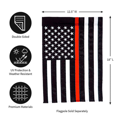 Thin Red Line Garden Applique Flag - Tampa Home & Garden Store