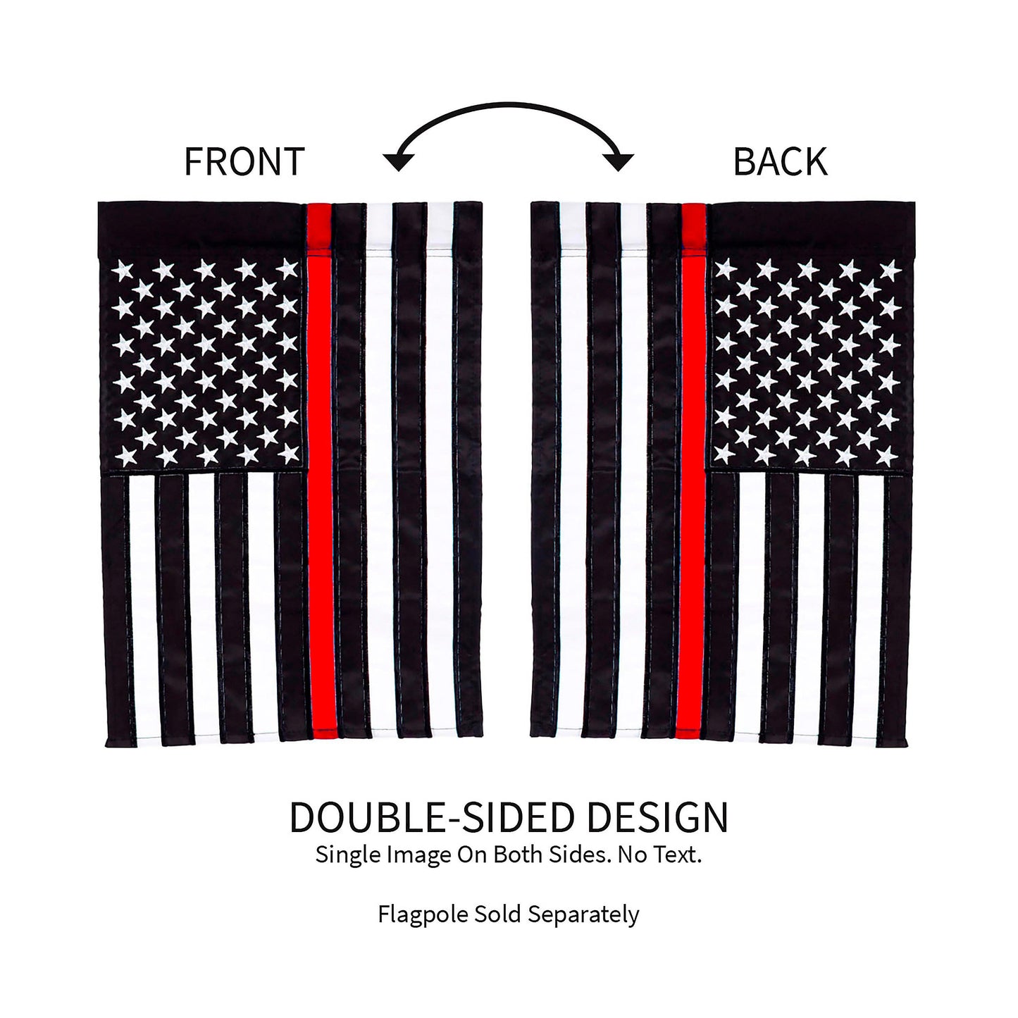 Thin Red Line Garden Applique Flag - Tampa Home & Garden Store