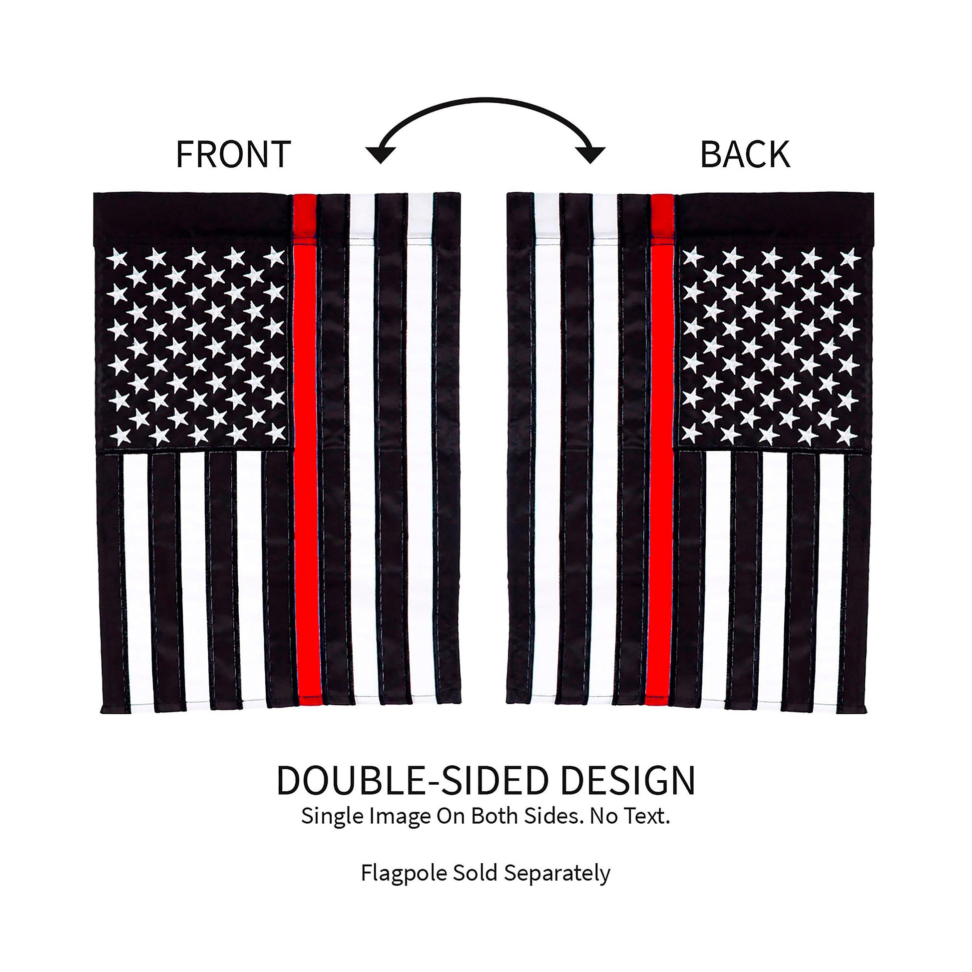 Thin Red Line Garden Applique Flag - Tampa Home & Garden Store