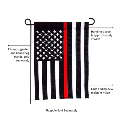 Thin Red Line Garden Applique Flag - Tampa Home & Garden Store