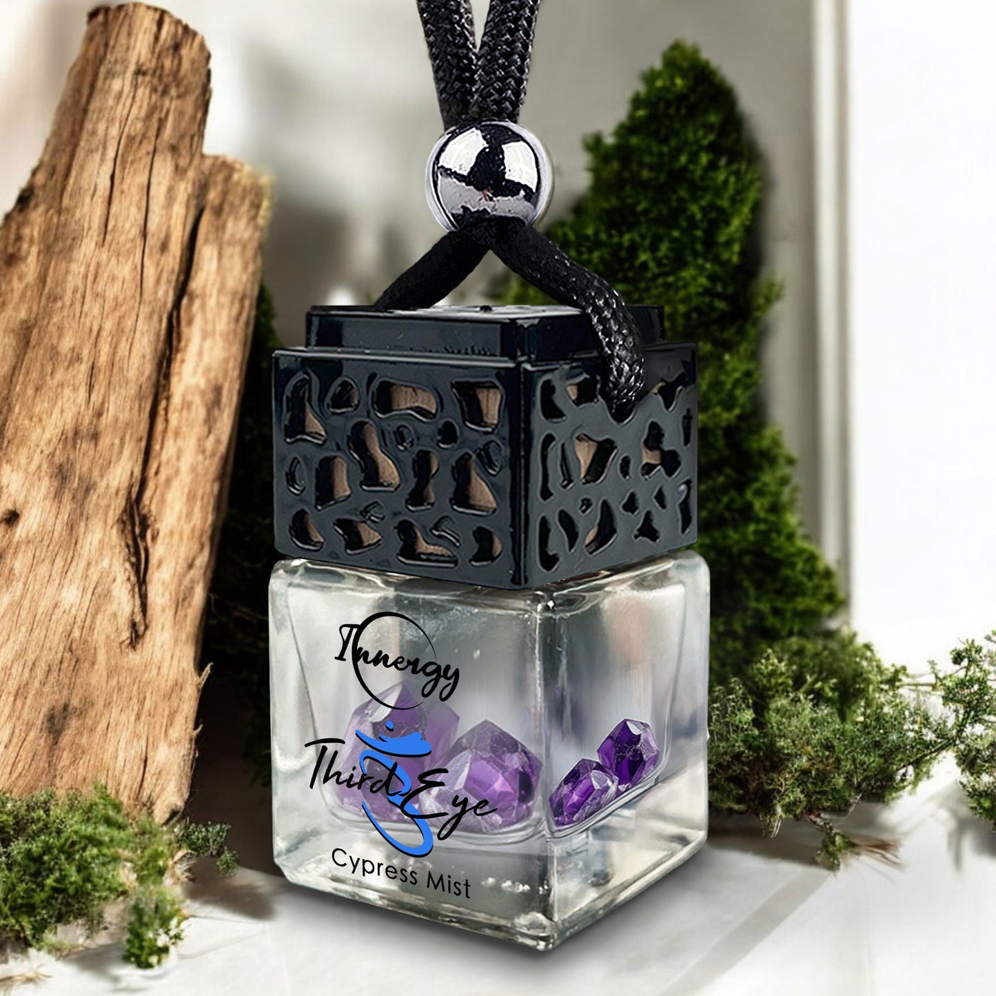 Third Eye Chakra Crystal-Enhanced Oil Diffuser, Car Air Freshener, 8ml - Tampa Home & Garden Store
