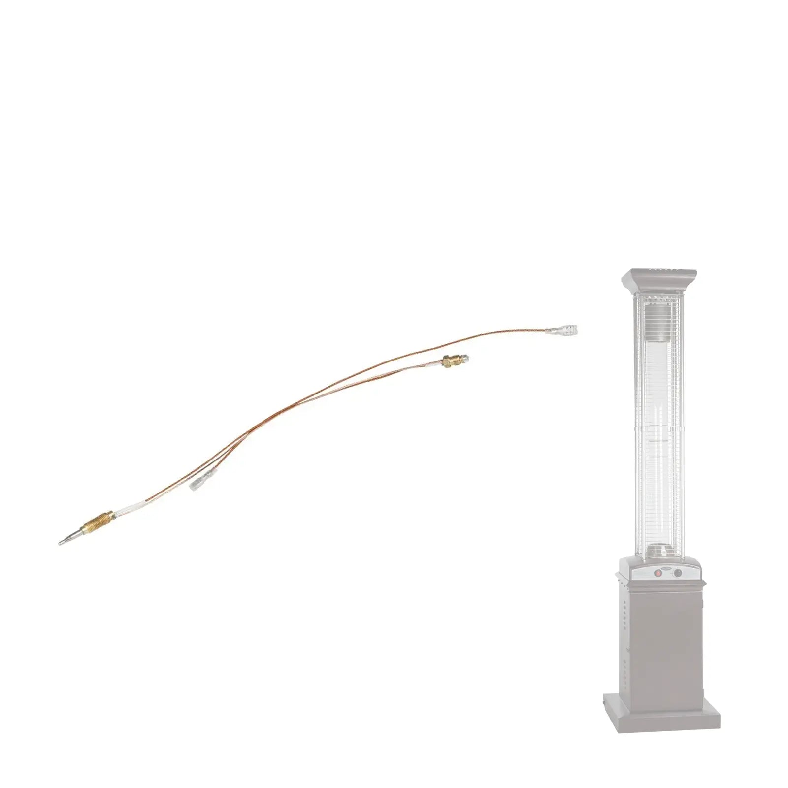 Threaded thermocouple replacement copper wire with brass connector for Fire Sense patio heater on Tampa Home & Garden Store