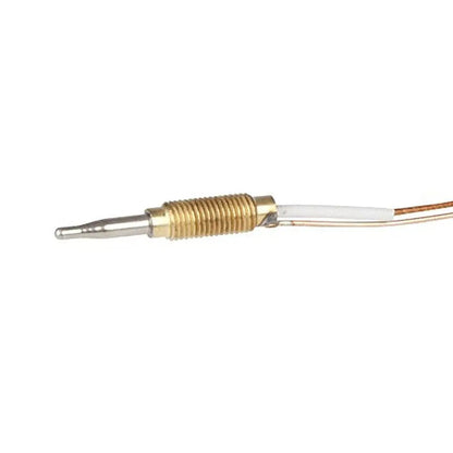 Threaded thermocouple replacement sensor for patio heaters, brass body with copper lead wires on Tampa Home & Garden Store