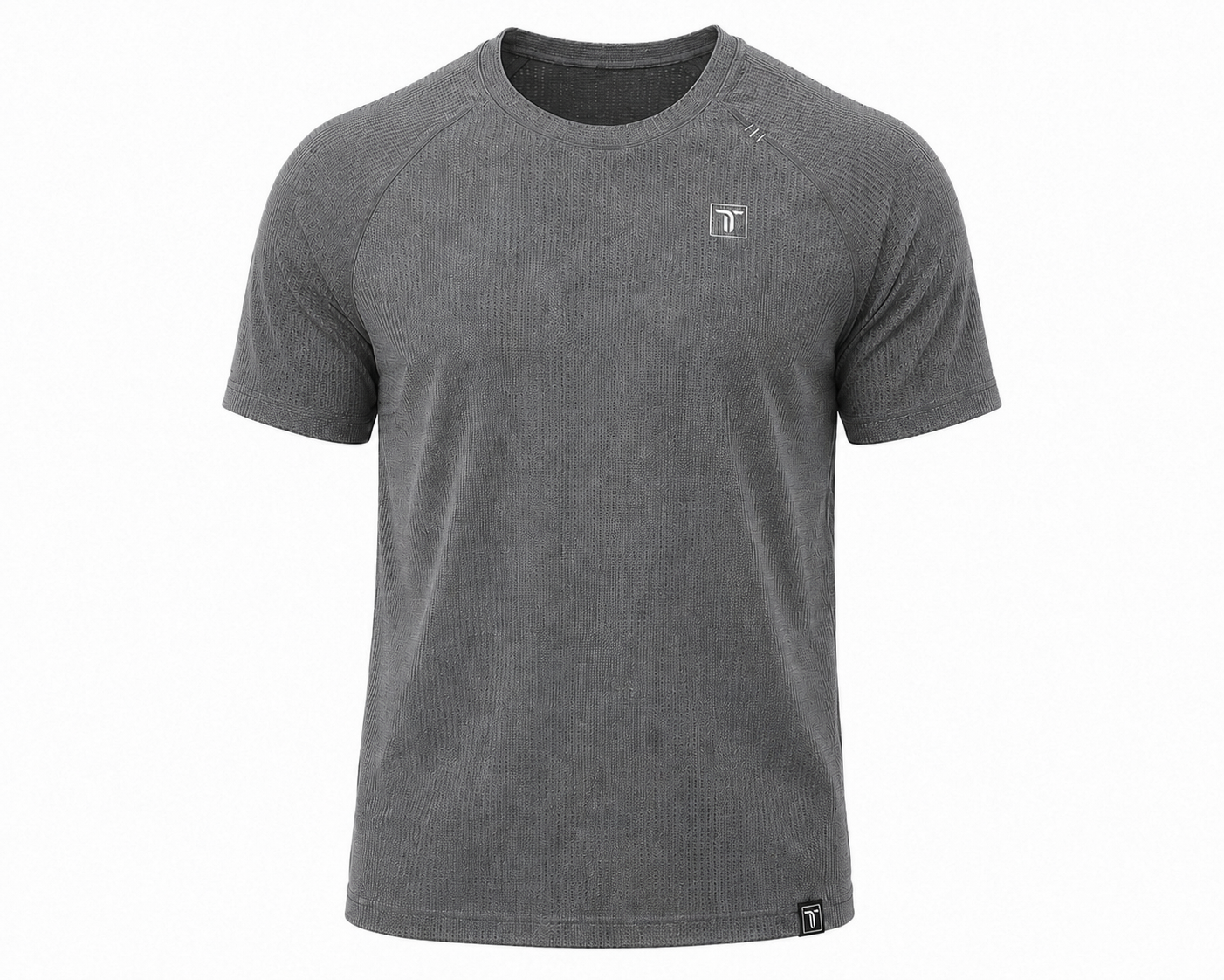 Thrive Elite Athletic Pickleball T-Shirt in charcoal gray with small chest logo on Tampa Home & Garden Store