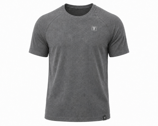 Thrive Elite Athletic Pickleball T-Shirt in charcoal gray with small chest logo on Tampa Home & Garden Store