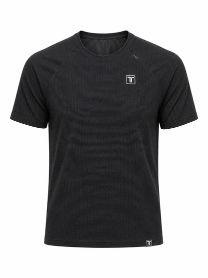 Thrive Elite Athletic T Shirt black pickleball tee with Thrive Pickleball logo on chest on Tampa Home & Garden Store
