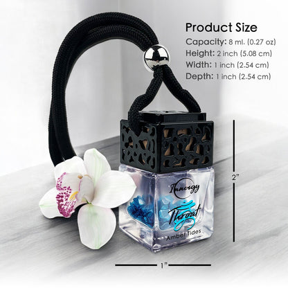 Throat Chakra Crystal-Enhanced Oil Diffuser, Car Air Freshener, 8ml - Tampa Home & Garden Store