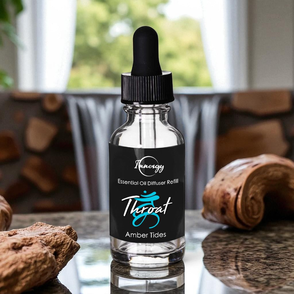 Throat Chakra Crystal-Enhanced Oil Diffuser, Car Air Freshener, 8ml - Tampa Home & Garden Store