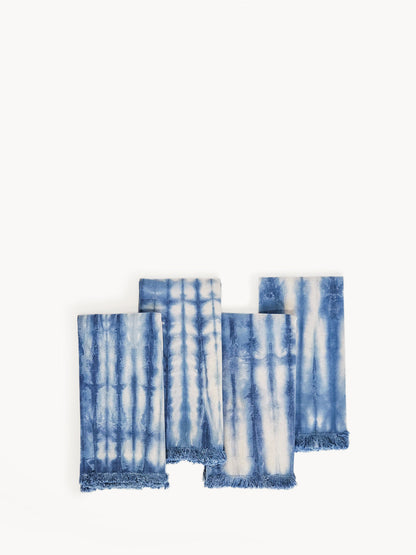 Tie Dye Cotton Napkin - Indigo Blue (Set of 4) - Tampa Home & Garden Store
