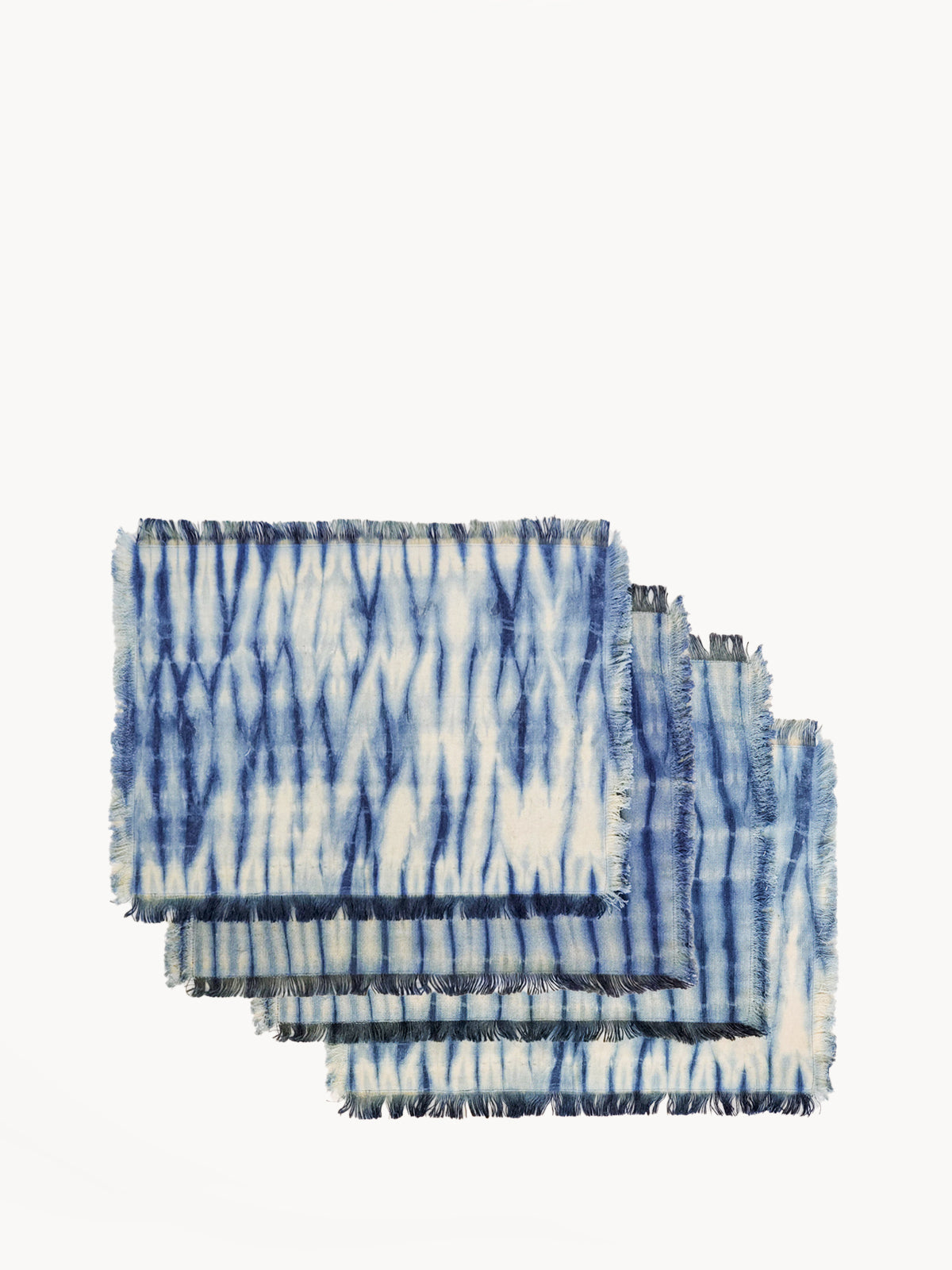 Tie Dye Cotton Placemat - Indigo Blue (Set of 4) - Tampa Home & Garden Store