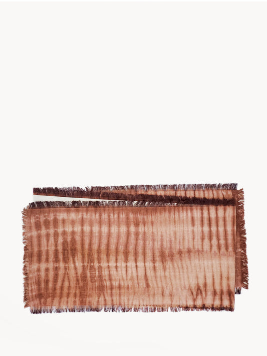 Tie Dye Cotton Table Runner - Brown - Tampa Home & Garden Store