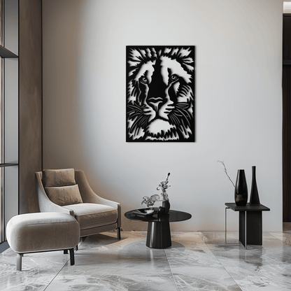 Tiger Face Metal Wall Art - Steel Wall Decor for Home and Office - KAF005 - Tampa Home & Garden Store