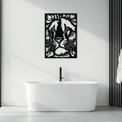 Tiger Face Metal Wall Art - Steel Wall Decor for Home and Office - KAF005 - Tampa Home & Garden Store