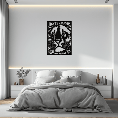 Tiger Face Metal Wall Art - Steel Wall Decor for Home and Office - KAF005 - Tampa Home & Garden Store