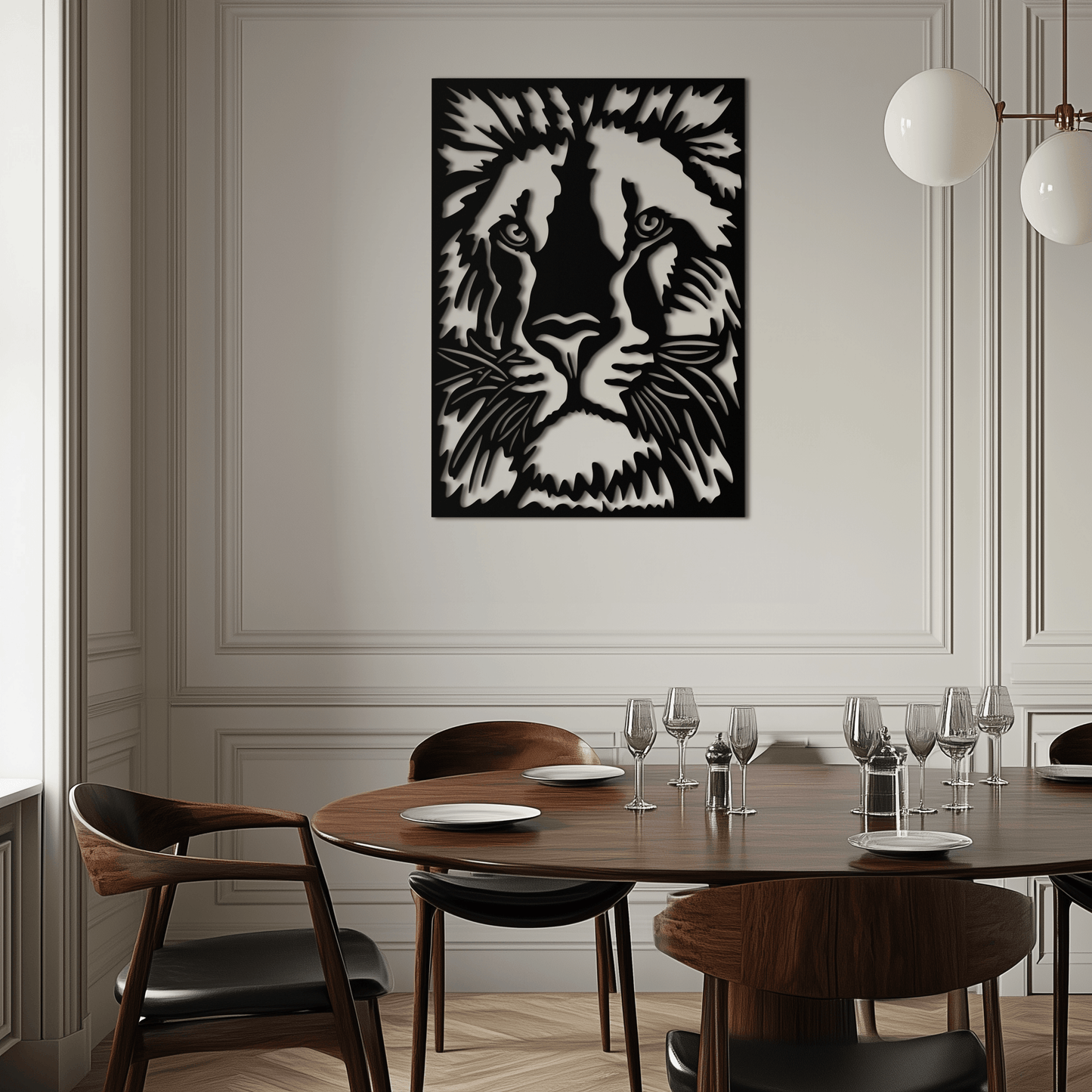 Tiger Face Metal Wall Art - Steel Wall Decor for Home and Office - KAF005 - Tampa Home & Garden Store