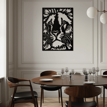 Tiger Face Metal Wall Art - Steel Wall Decor for Home and Office - KAF005 - Tampa Home & Garden Store